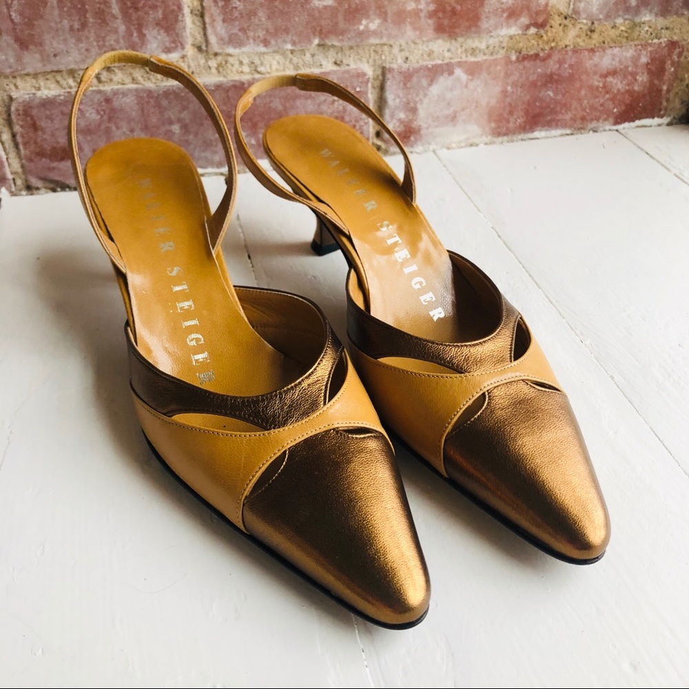 Walter Steiger Handmade Italian Heels Sz 6 EUC